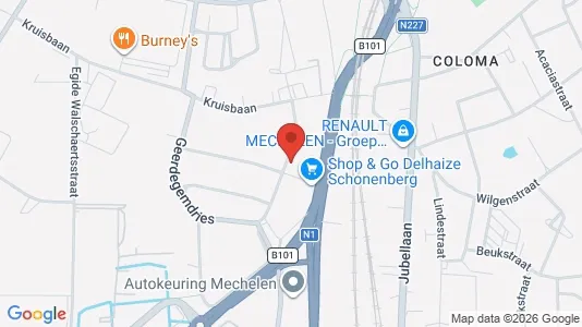 Apartments for rent i Mechelen - kort over placeringen