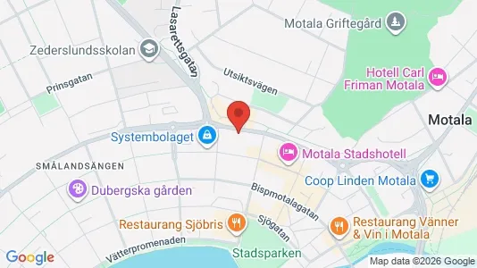 Apartments for rent i Motala - kort over placeringen