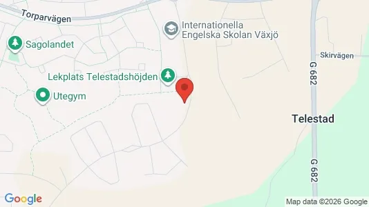 Apartments for rent i Växjö - kort over placeringen