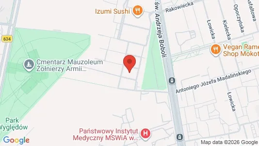 Rooms for rent i Warszawa Mokotów - kort over placeringen
