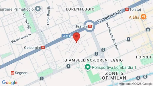 Rooms for rent i Milano Zona 6 - Barona, Lorenteggio - kort over placeringen