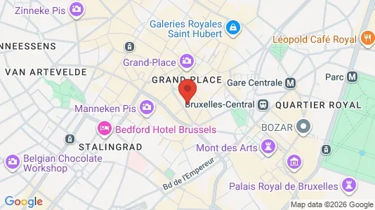 Apartments for rent i Stad Brussel - kort over placeringen