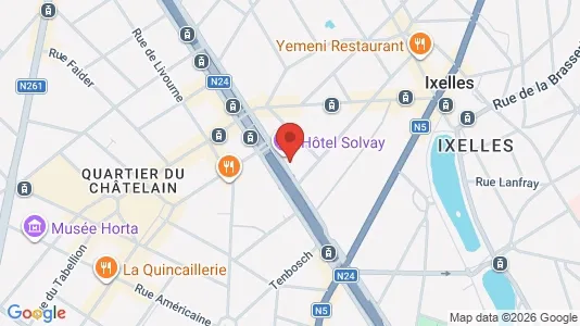 Apartments for rent i Brussels Elsene - kort over placeringen