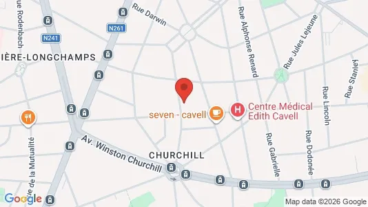 Apartments for rent i Brussels Ukkel - kort over placeringen