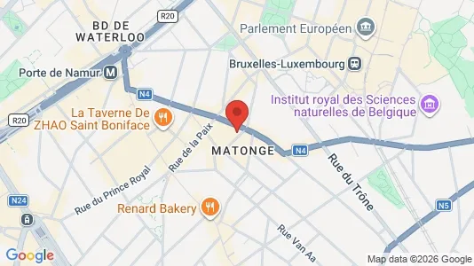 Apartments for rent i Brussels Elsene - kort over placeringen