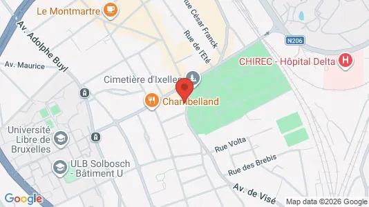 Apartments for rent i Brussels Elsene - kort over placeringen