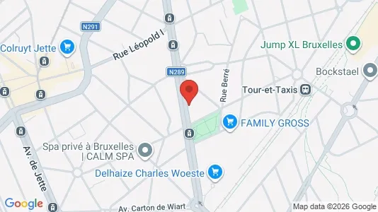 Apartments for rent i Brussels Jette - kort over placeringen