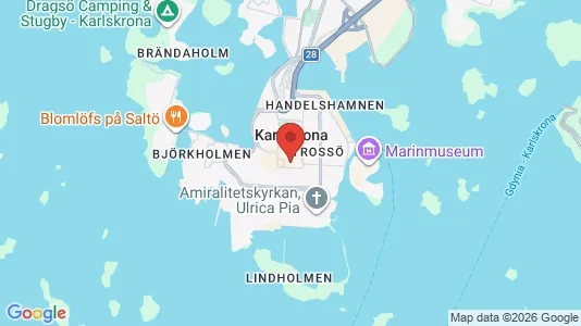 Apartments for rent i Karlskrona - kort over placeringen