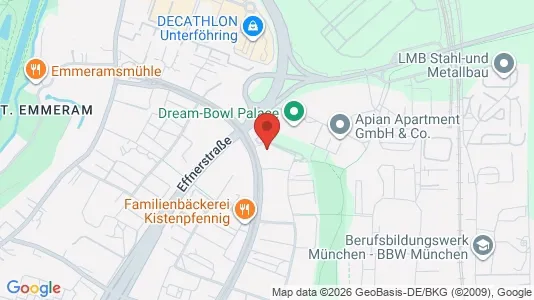 Apartments for rent i Munich Bogenhausen - kort over placeringen