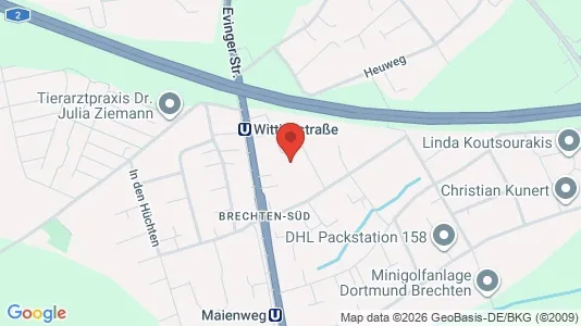 Apartments for rent i Dortmund - kort over placeringen