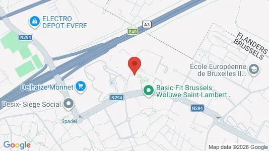 Apartments for rent i Brussels Sint-Lambrechts-Woluwe - kort over placeringen