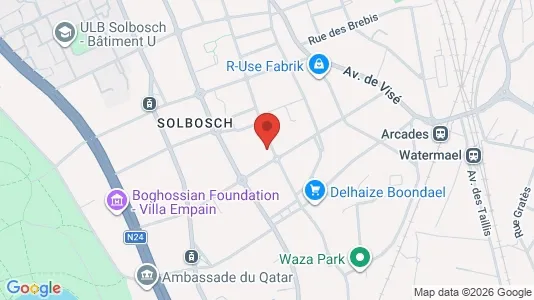 Apartments for rent i Brussels Elsene - kort over placeringen