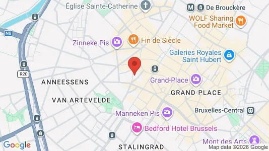 Apartments for rent i Stad Brussel - kort over placeringen