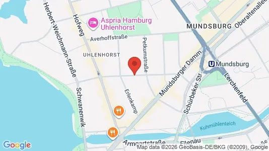 Apartments for rent i Hamburg Nord - kort over placeringen