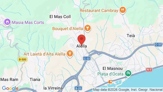 Apartments for rent i Alella - kort over placeringen