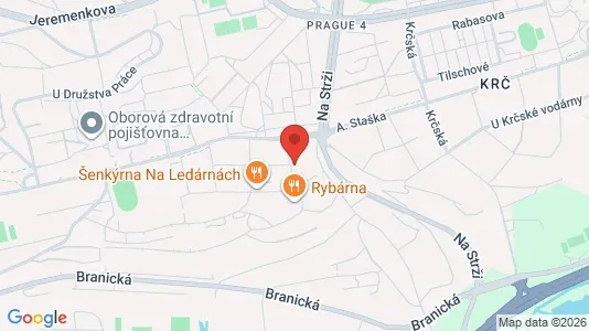 Apartments for rent i Prague 4 - kort over placeringen
