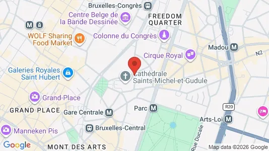 Apartments for rent i Stad Brussel - kort over placeringen