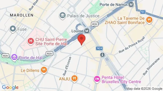 Apartments for rent i Brussels Sint-Gillis - kort over placeringen