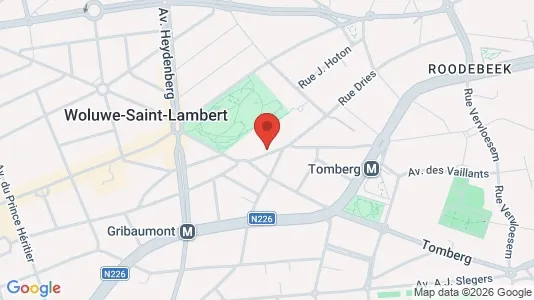 Apartments for rent i Brussels Sint-Lambrechts-Woluwe - kort over placeringen