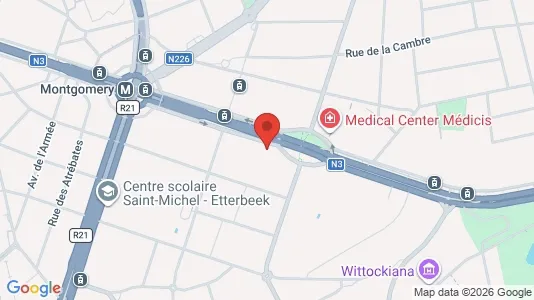Apartments for rent i Brussels Sint-Pieters-Woluwe - kort over placeringen