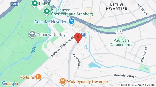 Apartments for rent i Leuven - kort over placeringen