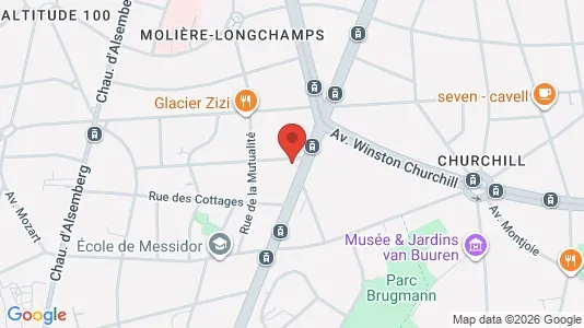 Apartments for rent i Brussels Ukkel - kort over placeringen