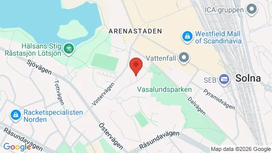 Apartments for rent i Solna - kort over placeringen