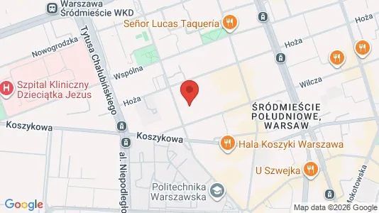 Apartments for rent i Warszawa Śródmieście - kort over placeringen