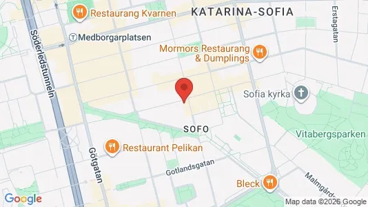 Apartments for rent i Södermalm - kort over placeringen