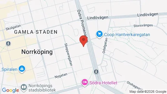 Apartments for rent i Norrköping - kort over placeringen