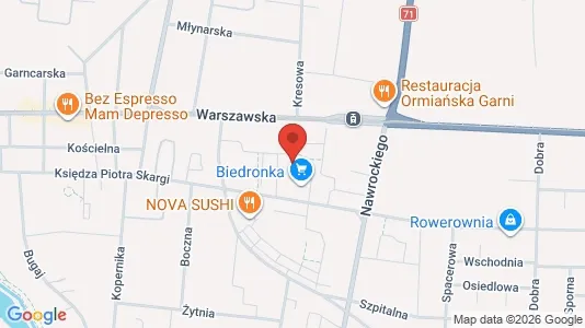 Apartments for rent i Łódź - kort over placeringen