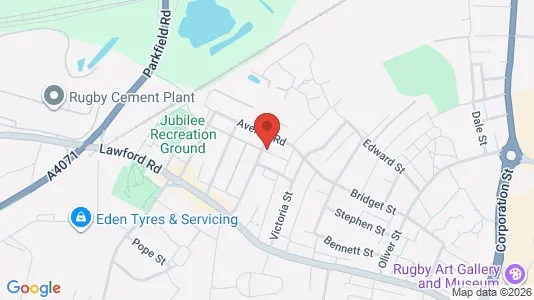 Apartments for rent i Rugby - Warwickshire - kort over placeringen