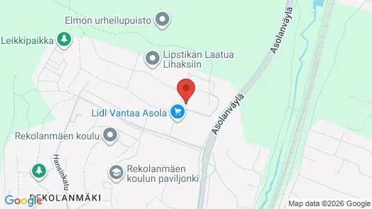 Apartments for rent i Vantaa - kort over placeringen