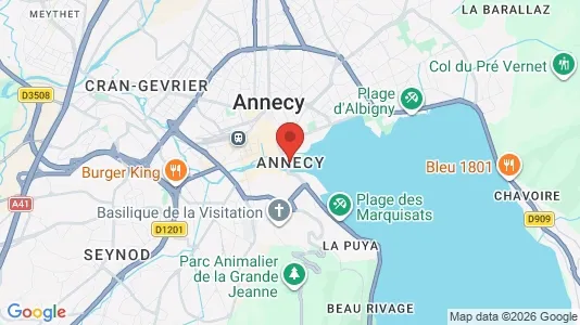 Houses for rent i Annecy - kort over placeringen