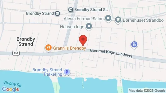 Rooms for rent i Brøndby Strand - kort over placeringen