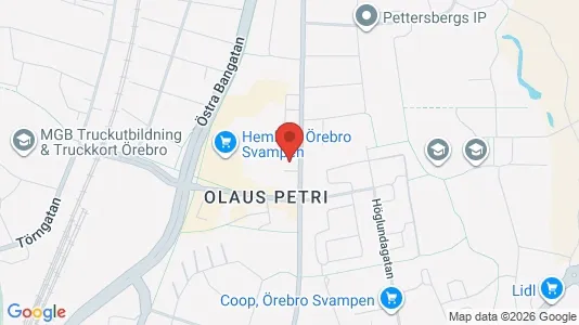 Apartments for rent i Örebro - kort over placeringen