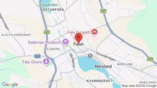Apartments for rent i Falun - kort over placeringen