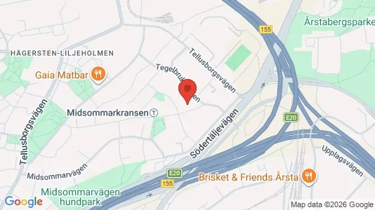 Apartments for rent i Stockholm South - kort over placeringen
