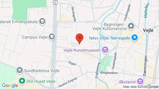 Apartments for rent i Vejle Center - kort over placeringen