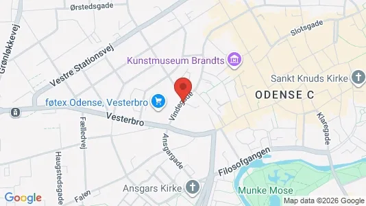 Apartments for rent i Odense C - kort over placeringen