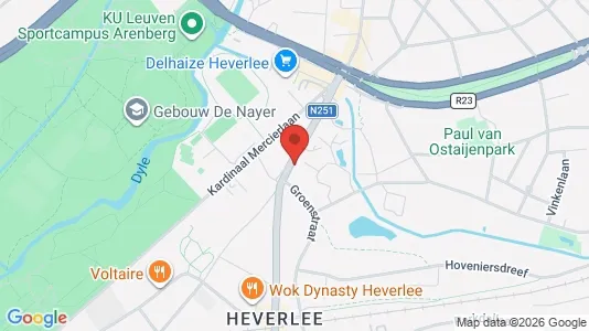 Apartments for rent i Leuven - kort over placeringen