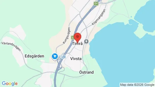Apartments for rent i Timrå - kort over placeringen