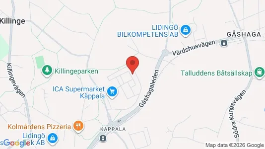 Apartments for rent i Lidingö - kort over placeringen