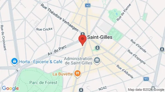 Apartments for rent i Brussels Sint-Gillis - kort over placeringen