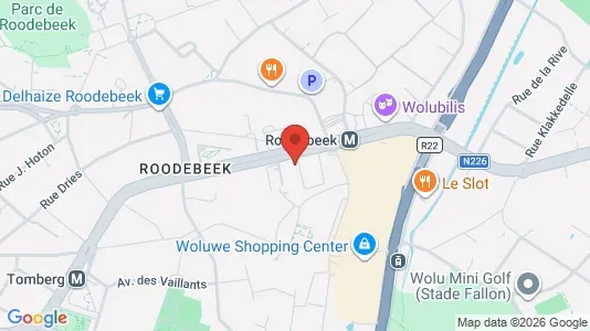 Apartments for rent i Brussels Sint-Lambrechts-Woluwe - kort over placeringen
