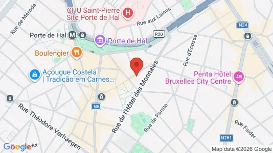 Apartments for rent i Brussels Sint-Gillis - kort over placeringen