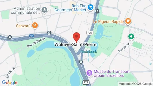 Apartments for rent i Brussels Sint-Pieters-Woluwe - kort over placeringen