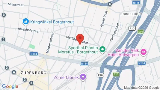 Apartments for rent i Antwerp Borgerhout - kort over placeringen