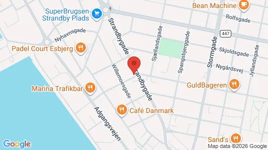 Apartments for rent i Esbjerg Center - kort over placeringen