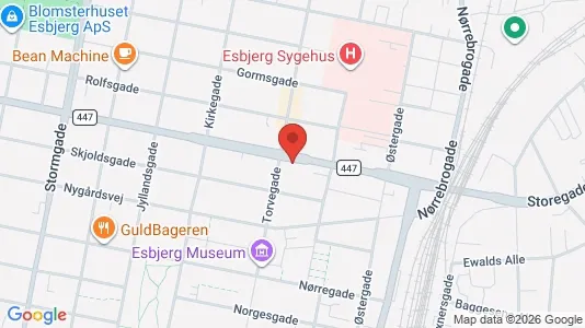 Apartments for rent i Esbjerg Center - kort over placeringen